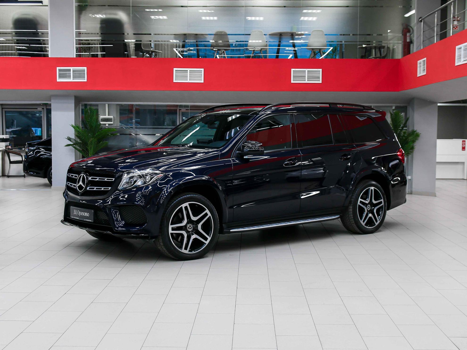 Mercedes-Benz GLS 2017, синий, ДЦ Орехово