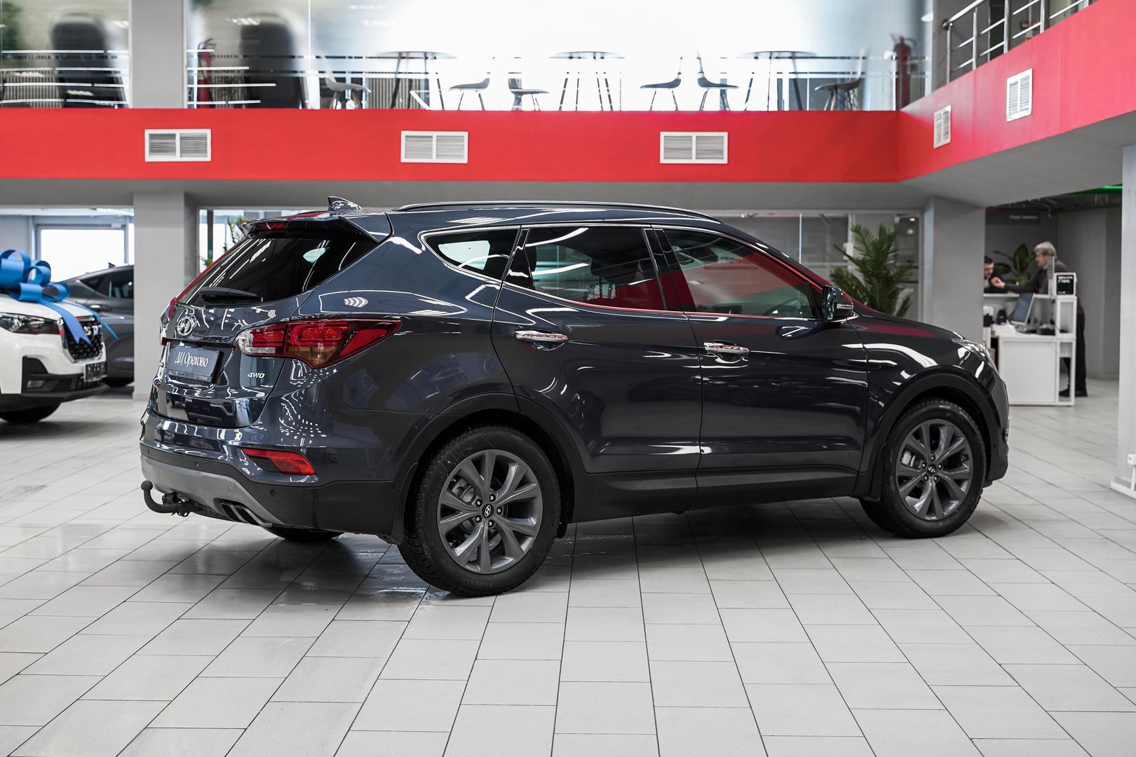 Hyundai Santa Fe 2018, синий, ДЦ Орехово