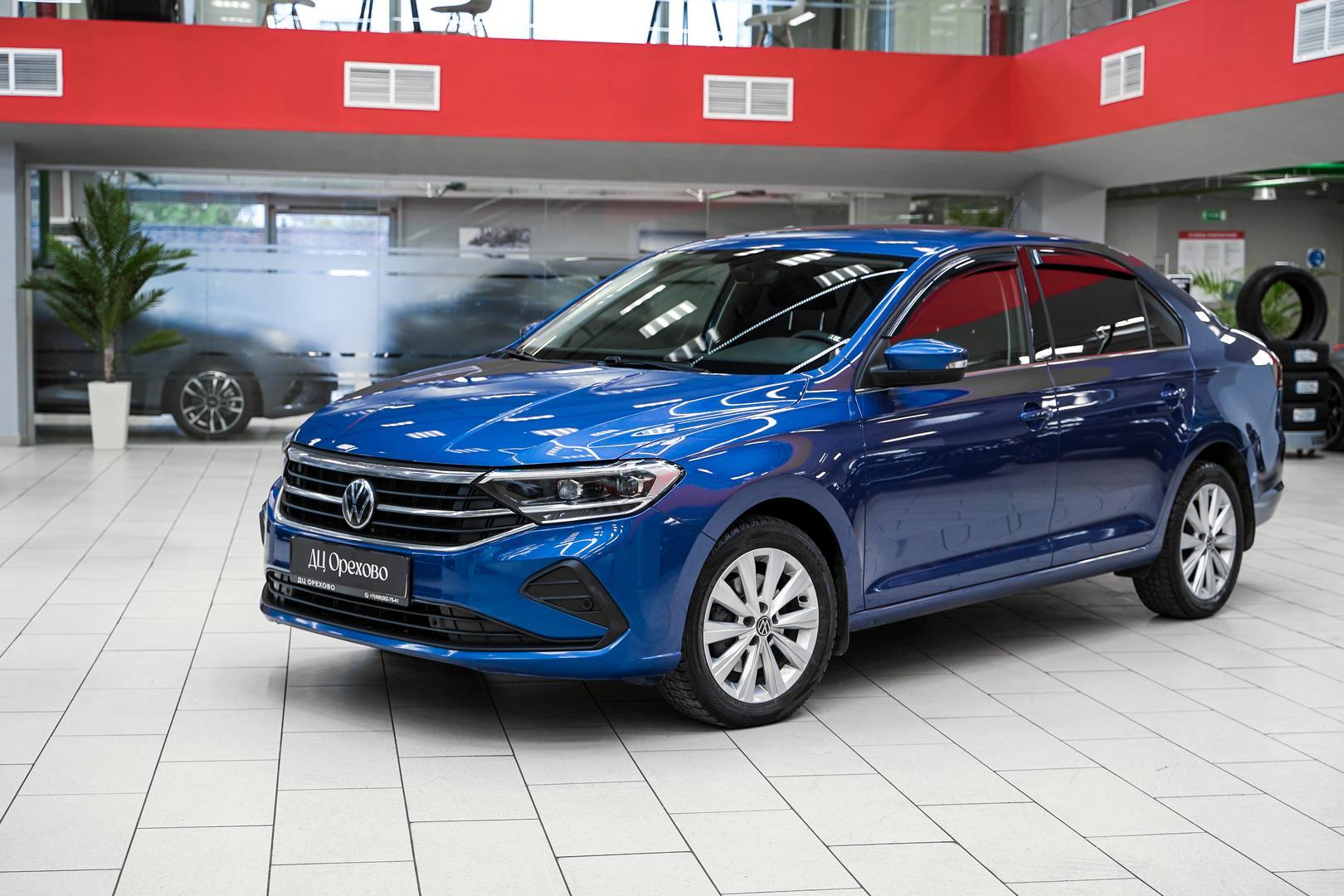 Volkswagen Polo 2021, синий, ДЦ Орехово