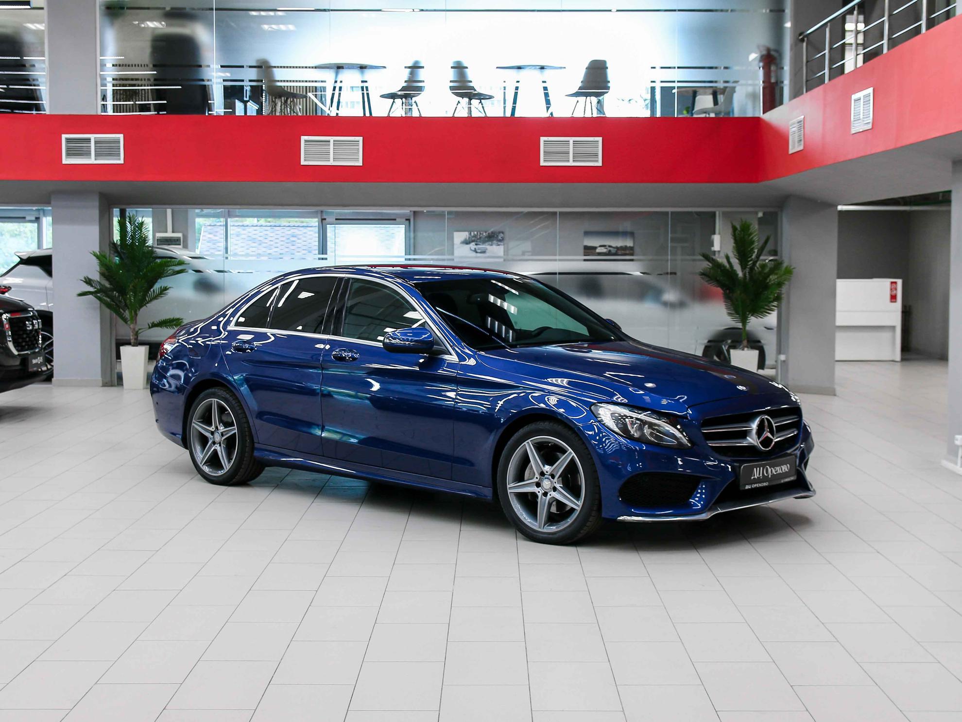 Mercedes-Benz C-Класс 2015, синий, ДЦ Орехово