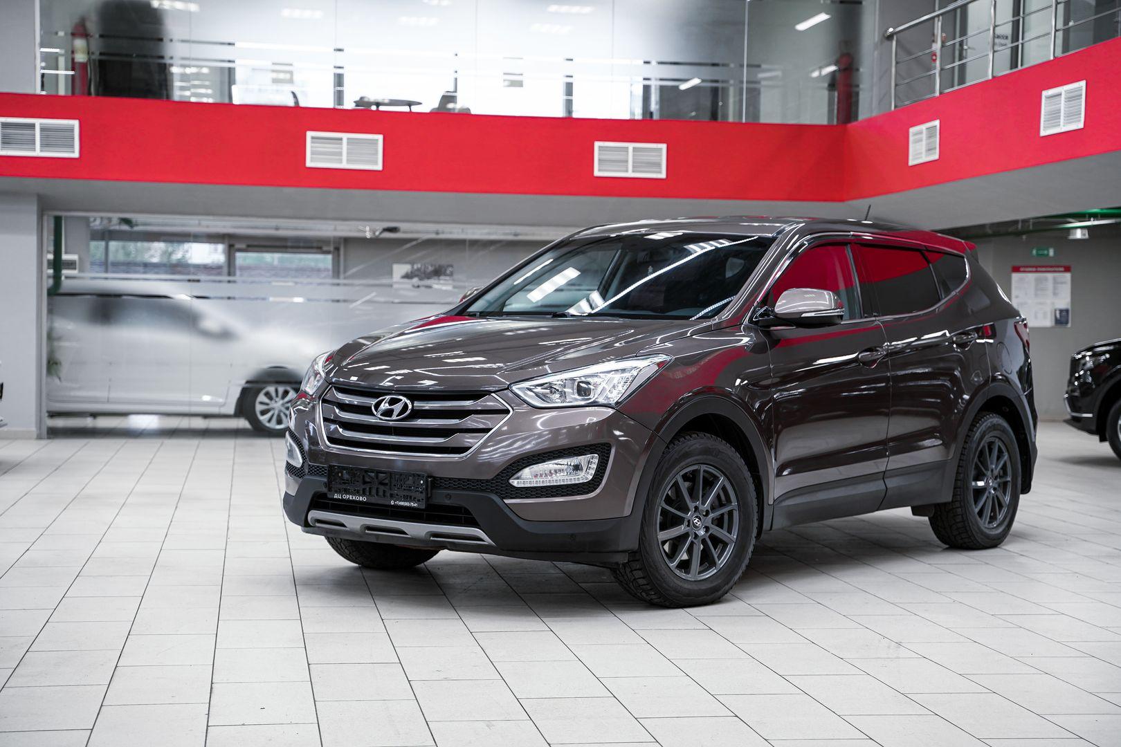 Hyundai Santa Fe 2014, коричневый, ДЦ Орехово