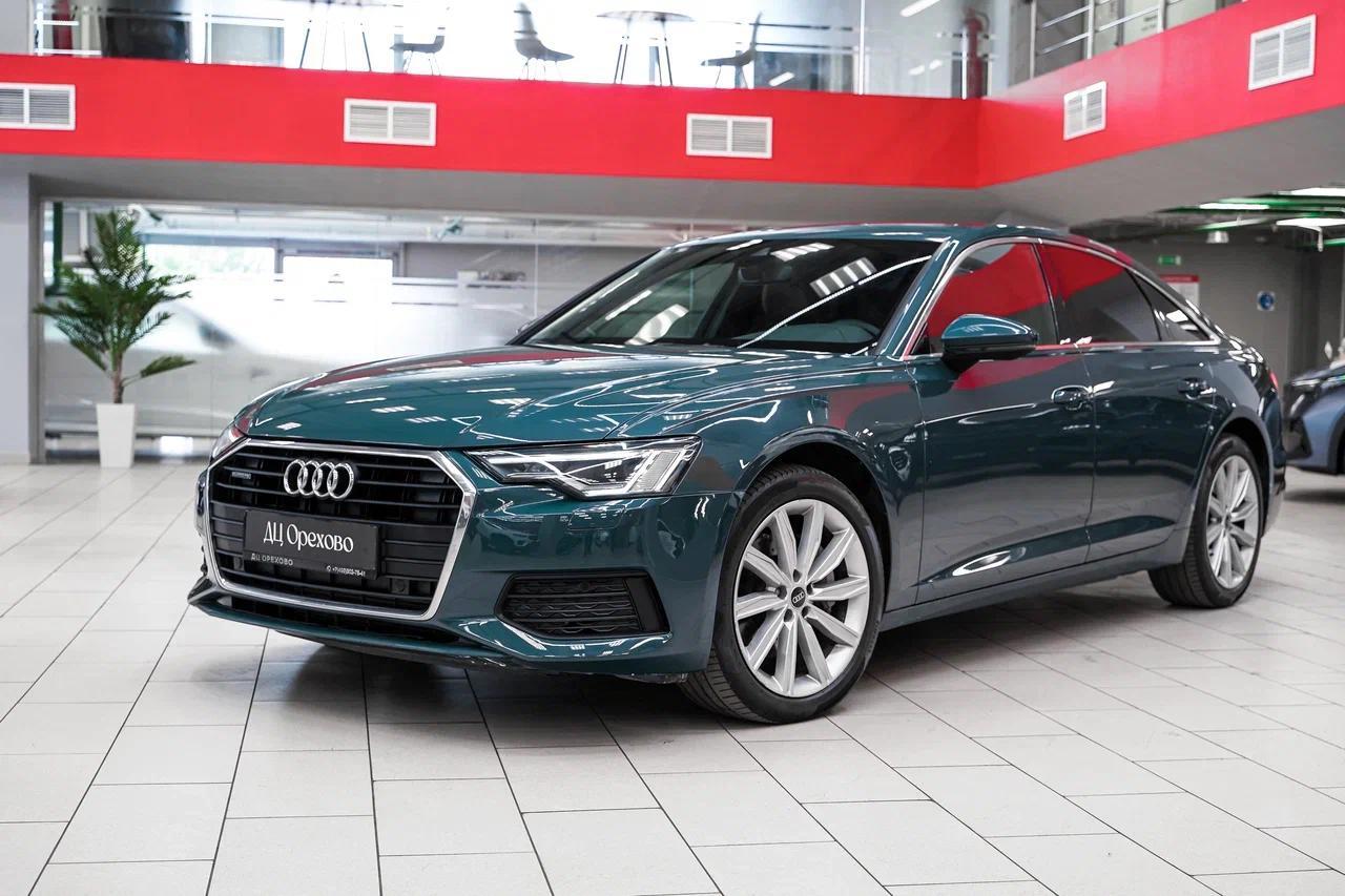 Audi A6 2021, зеленый, ДЦ Орехово