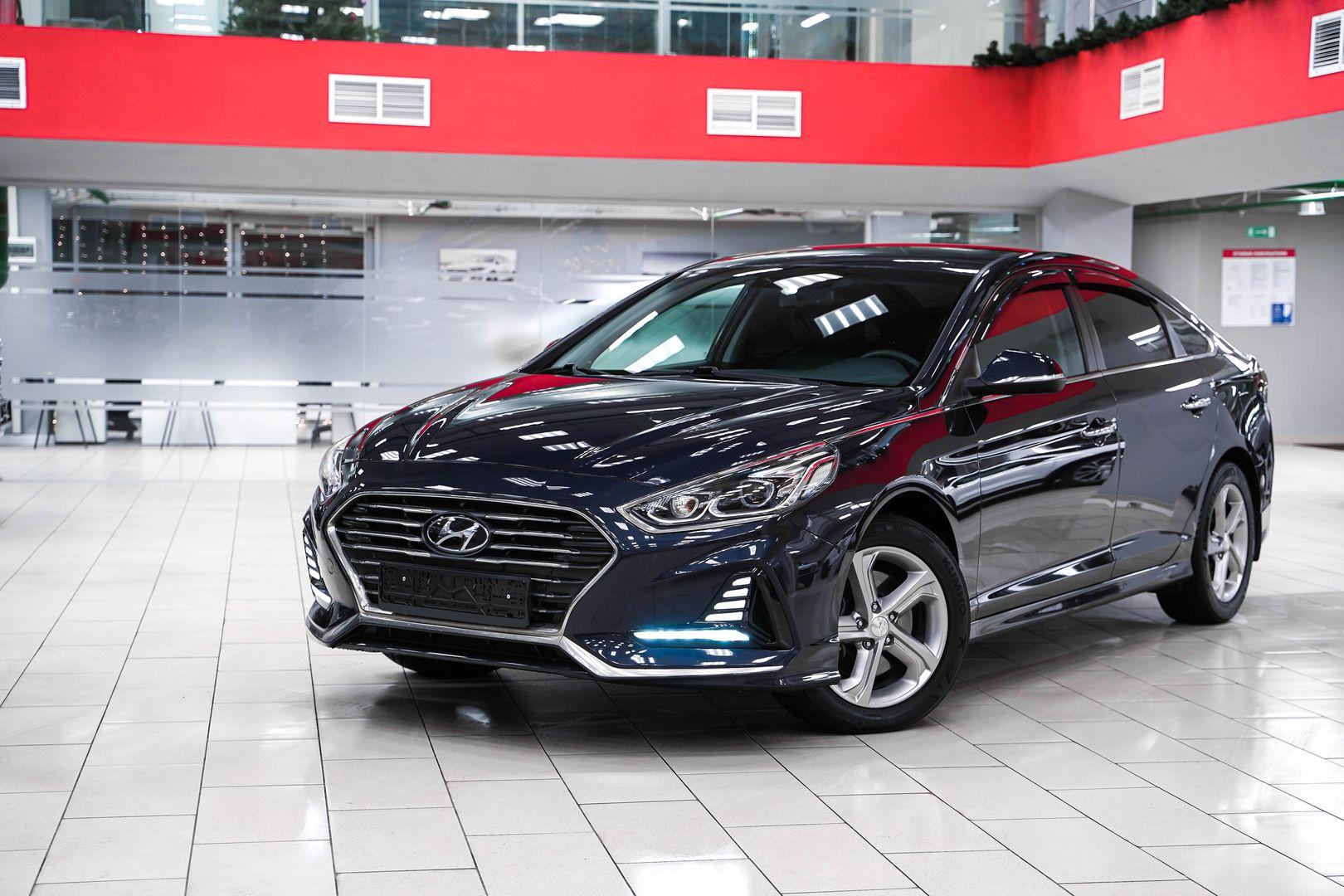 Hyundai Sonata 2018, синий, ДЦ Орехово