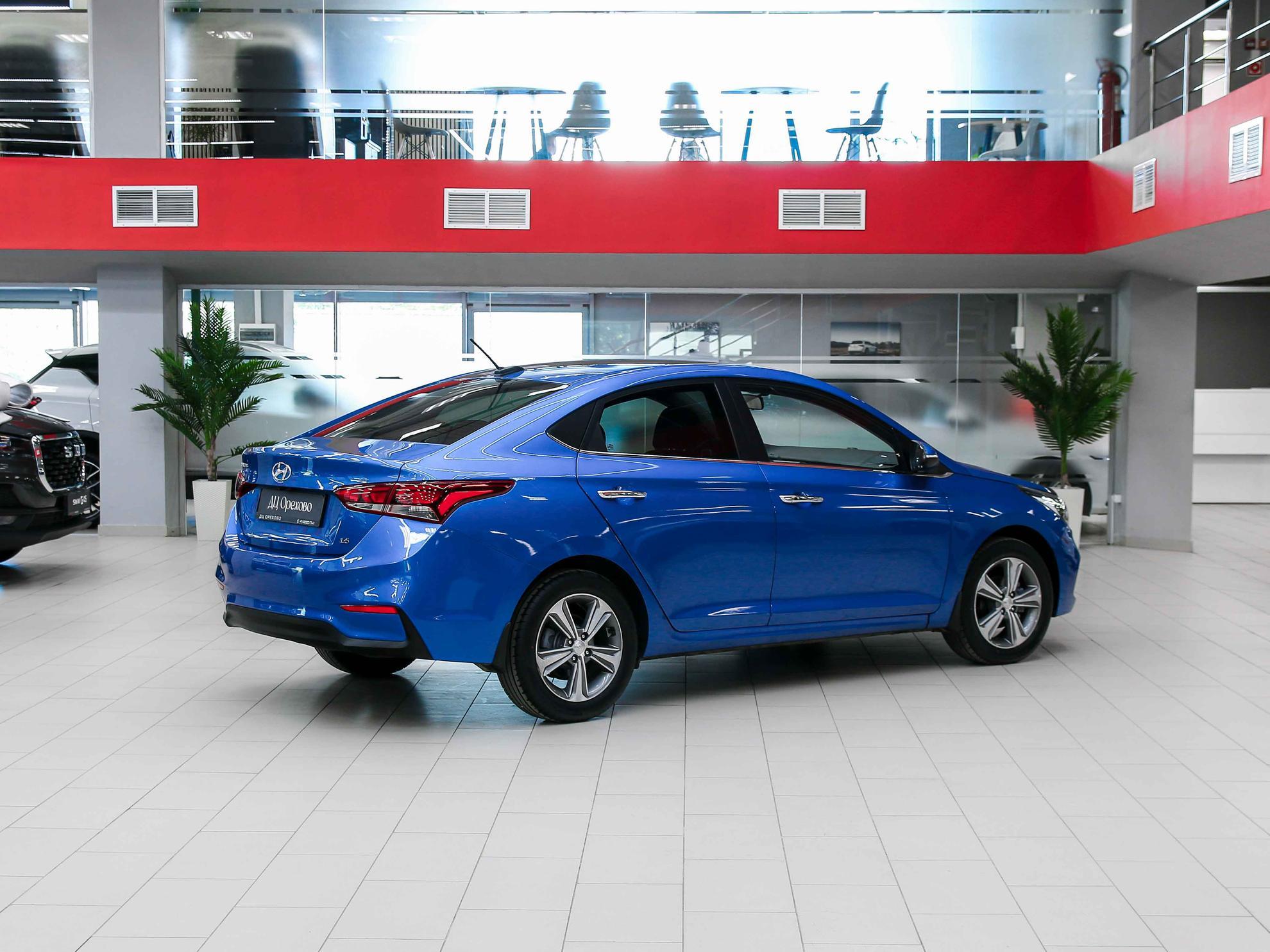 Hyundai Solaris 2017, синий, ДЦ Орехово