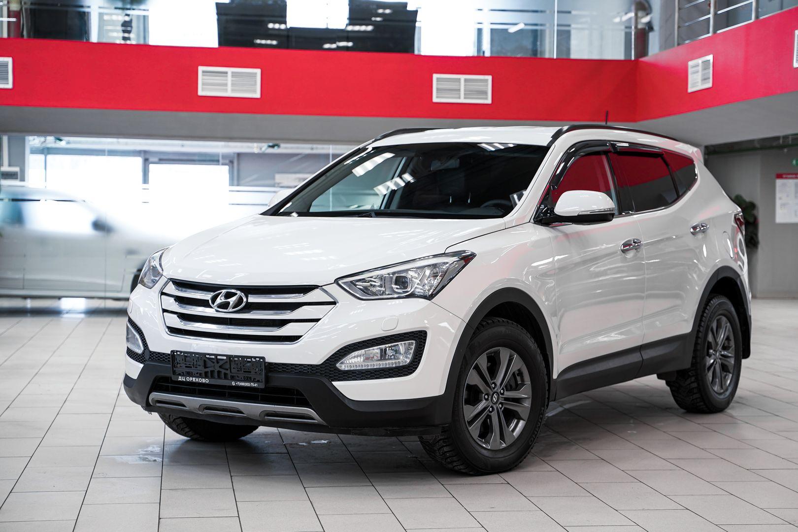 Hyundai Santa Fe 2014, белый, ДЦ Орехово