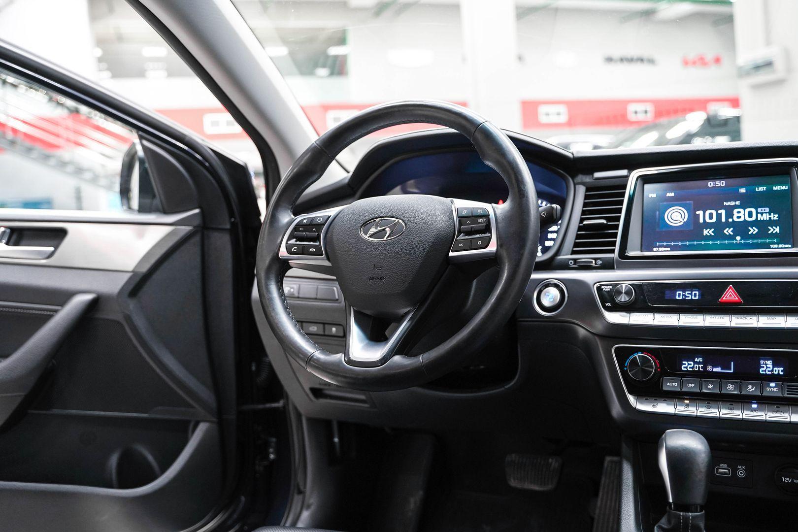 Hyundai Sonata 2018, синий, ДЦ Орехово