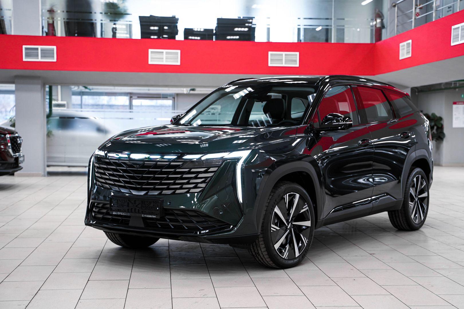 Geely Atlas 2024, зеленый, ДЦ Орехово
