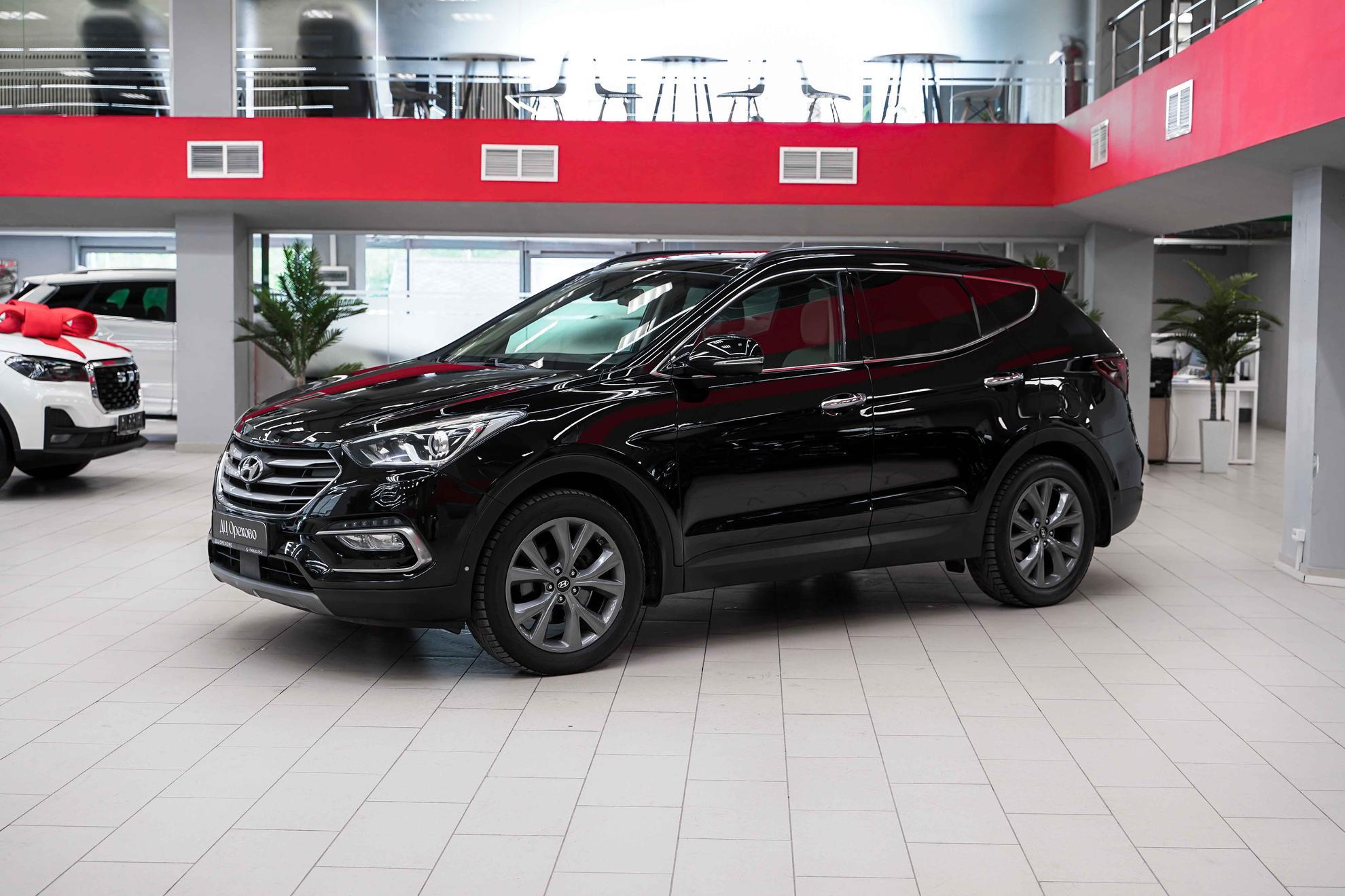 Hyundai Santa Fe 2018, черный, ДЦ Орехово