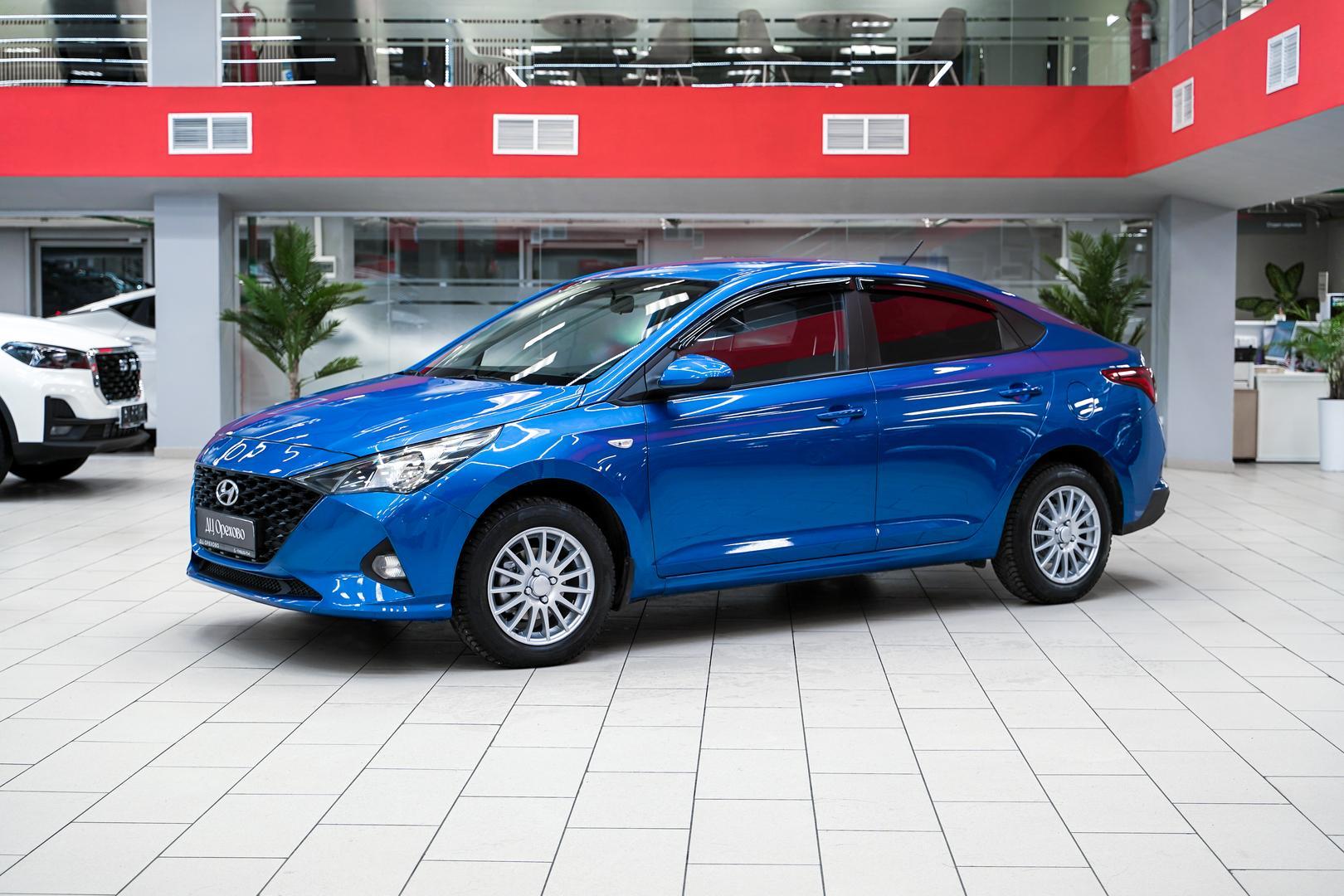 Hyundai Solaris 2021, синий, ДЦ Орехово