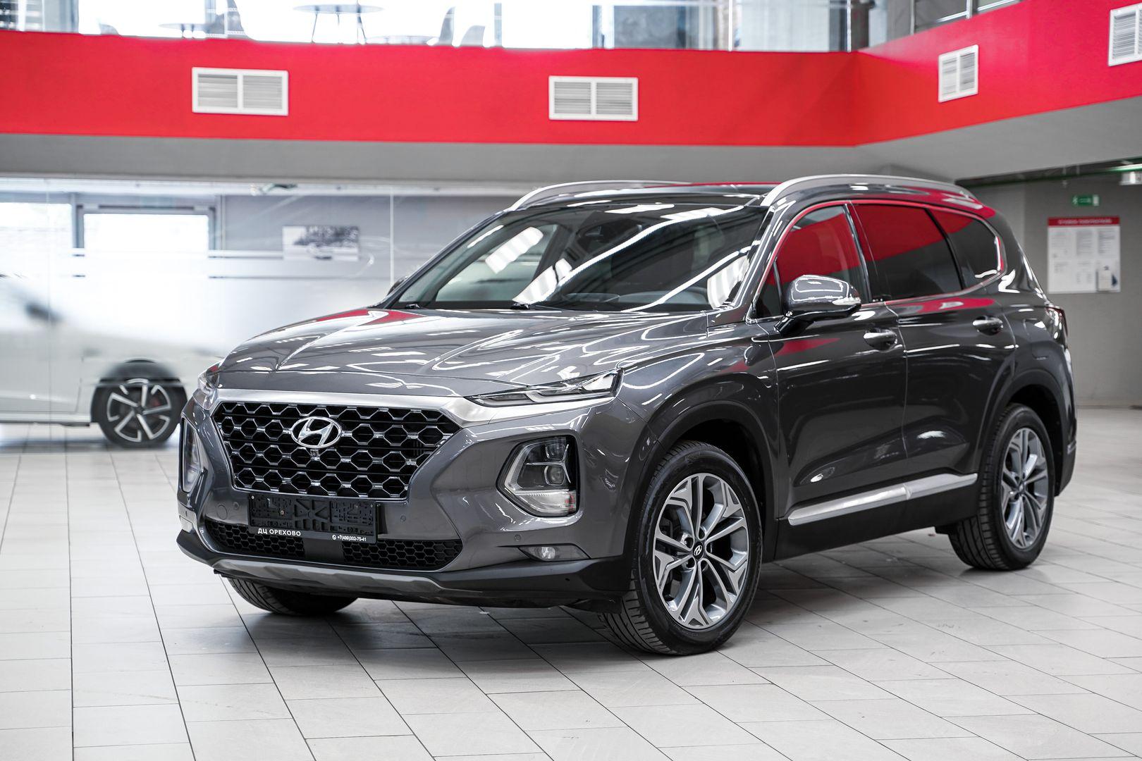 Hyundai Santa Fe 2019, серый, ДЦ Орехово