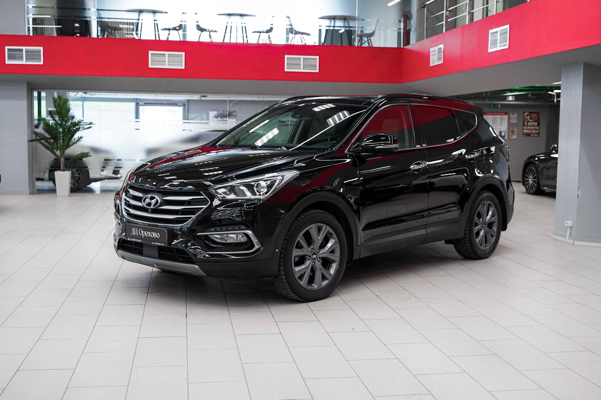 Hyundai Santa Fe 2018, черный, ДЦ Орехово