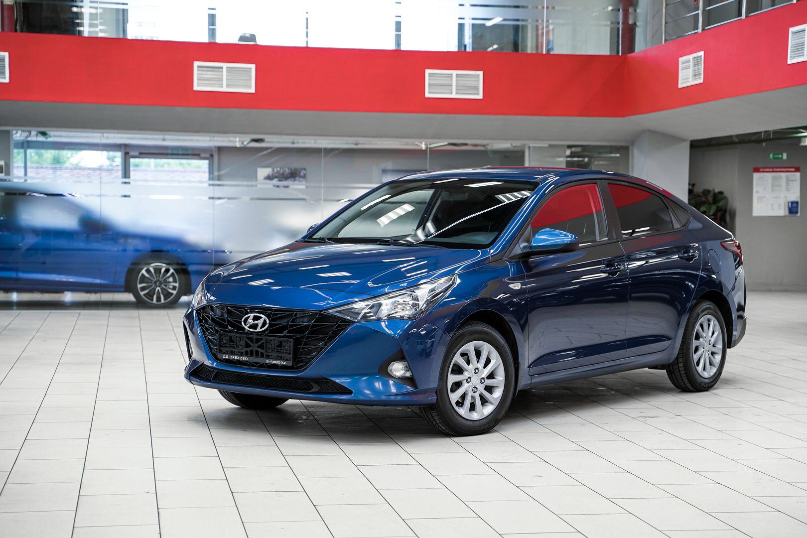 Hyundai Solaris 2021, синий, ДЦ Орехово