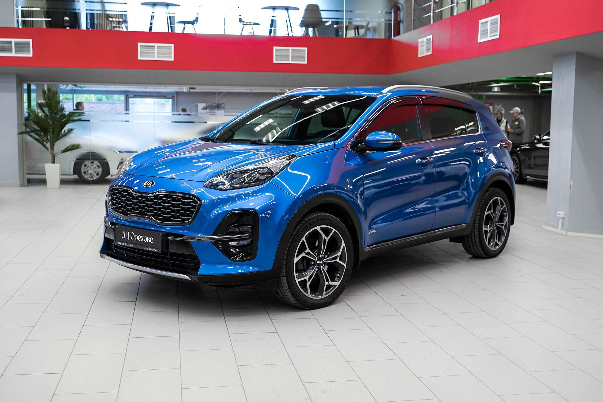 Kia Sportage 2018, синий, ДЦ Орехово