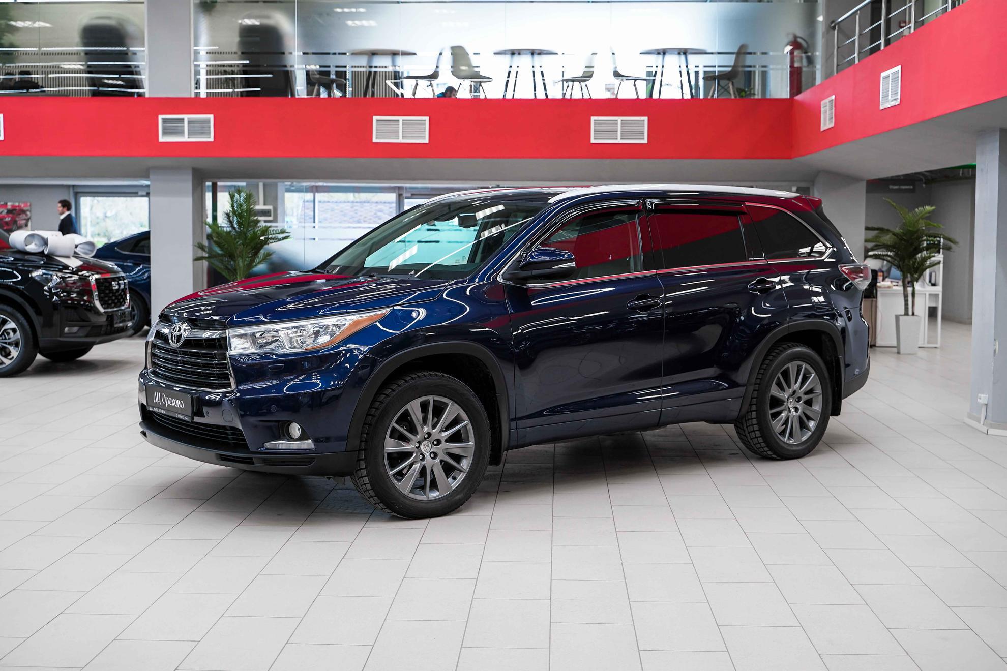 Toyota Highlander 2014, синий, ДЦ Орехово