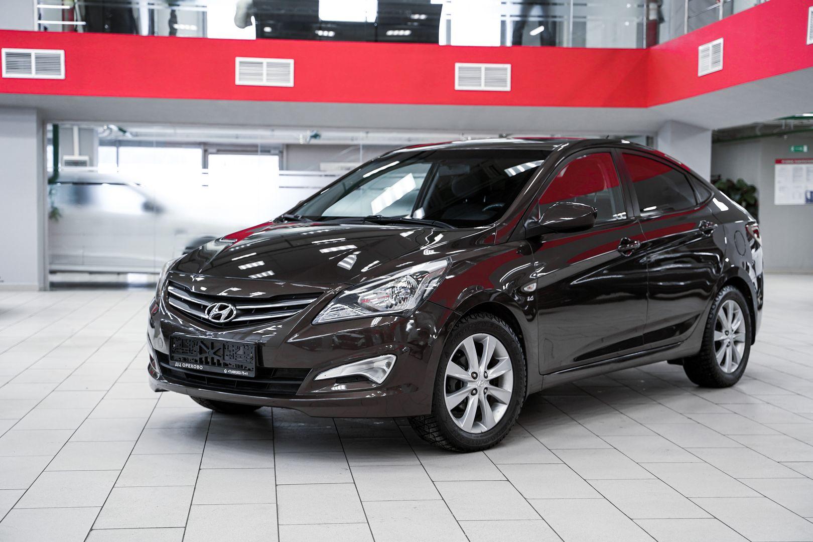 Hyundai Solaris 2014, коричневый, ДЦ Орехово