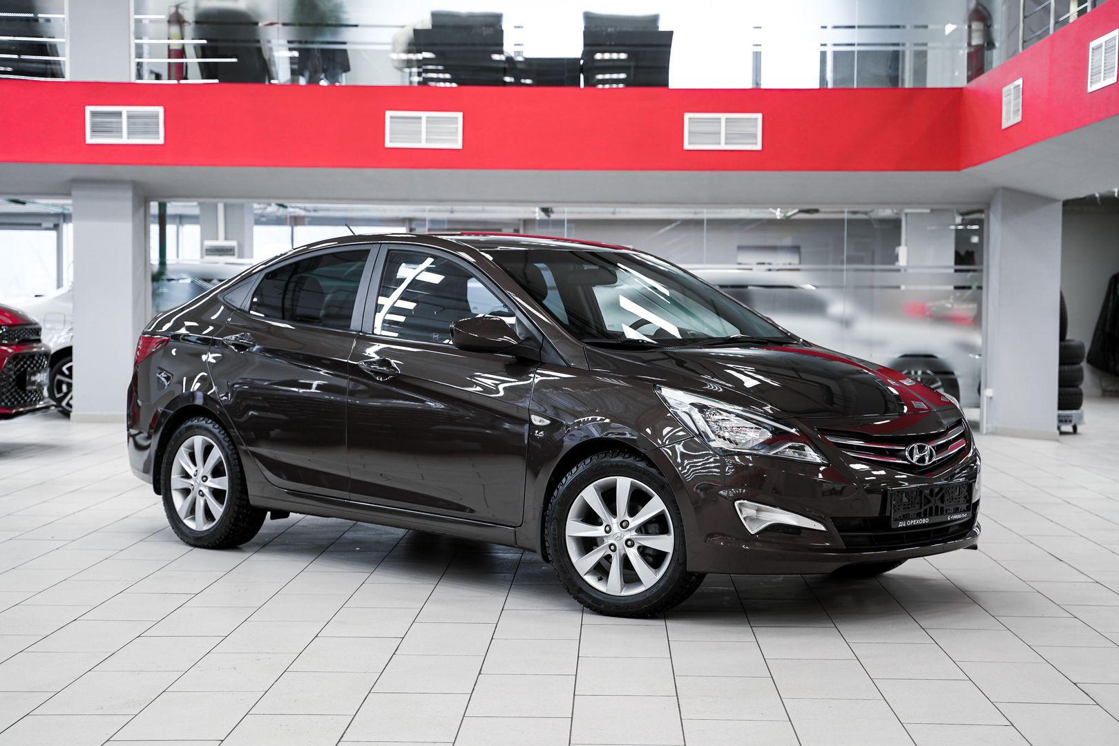 Hyundai Solaris 2014, коричневый, ДЦ Орехово