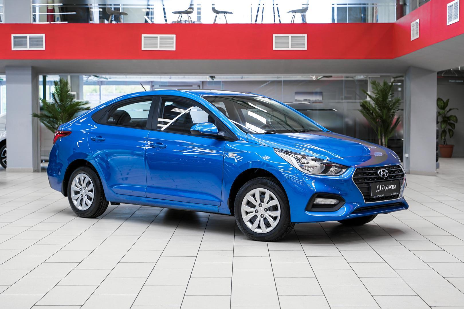 Hyundai Solaris 2017, синий, ДЦ Орехово