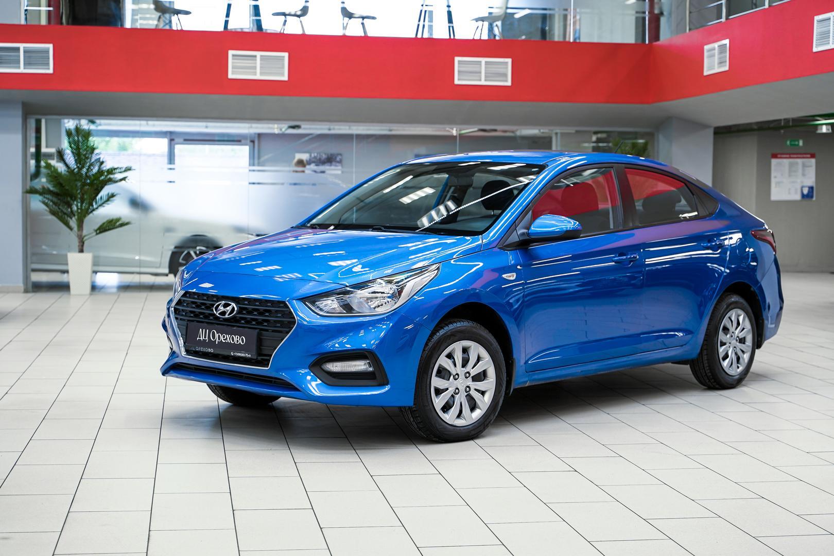 Hyundai Solaris 2017, синий, ДЦ Орехово