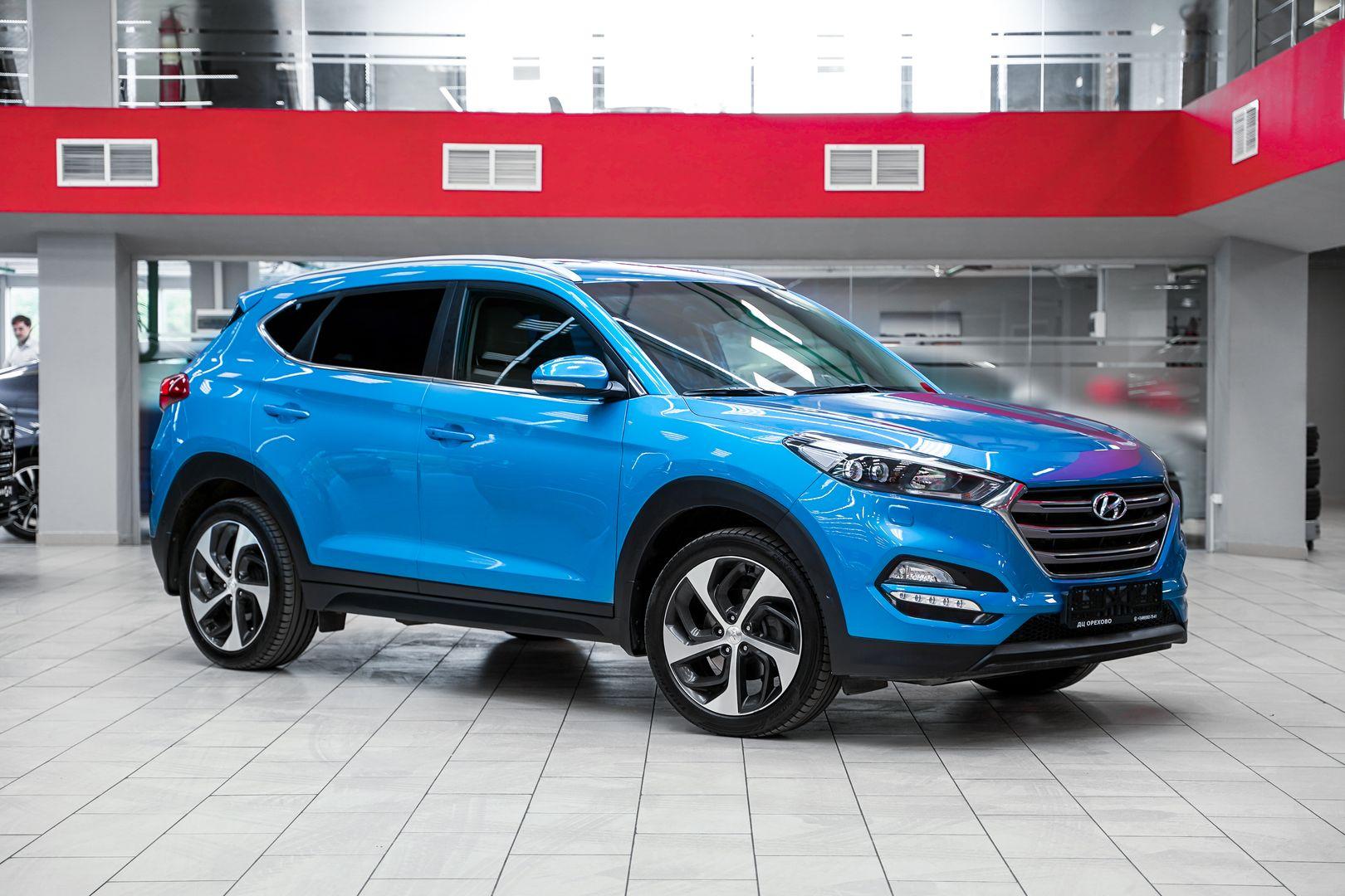 Hyundai Tucson 2017, голубой, ДЦ Орехово