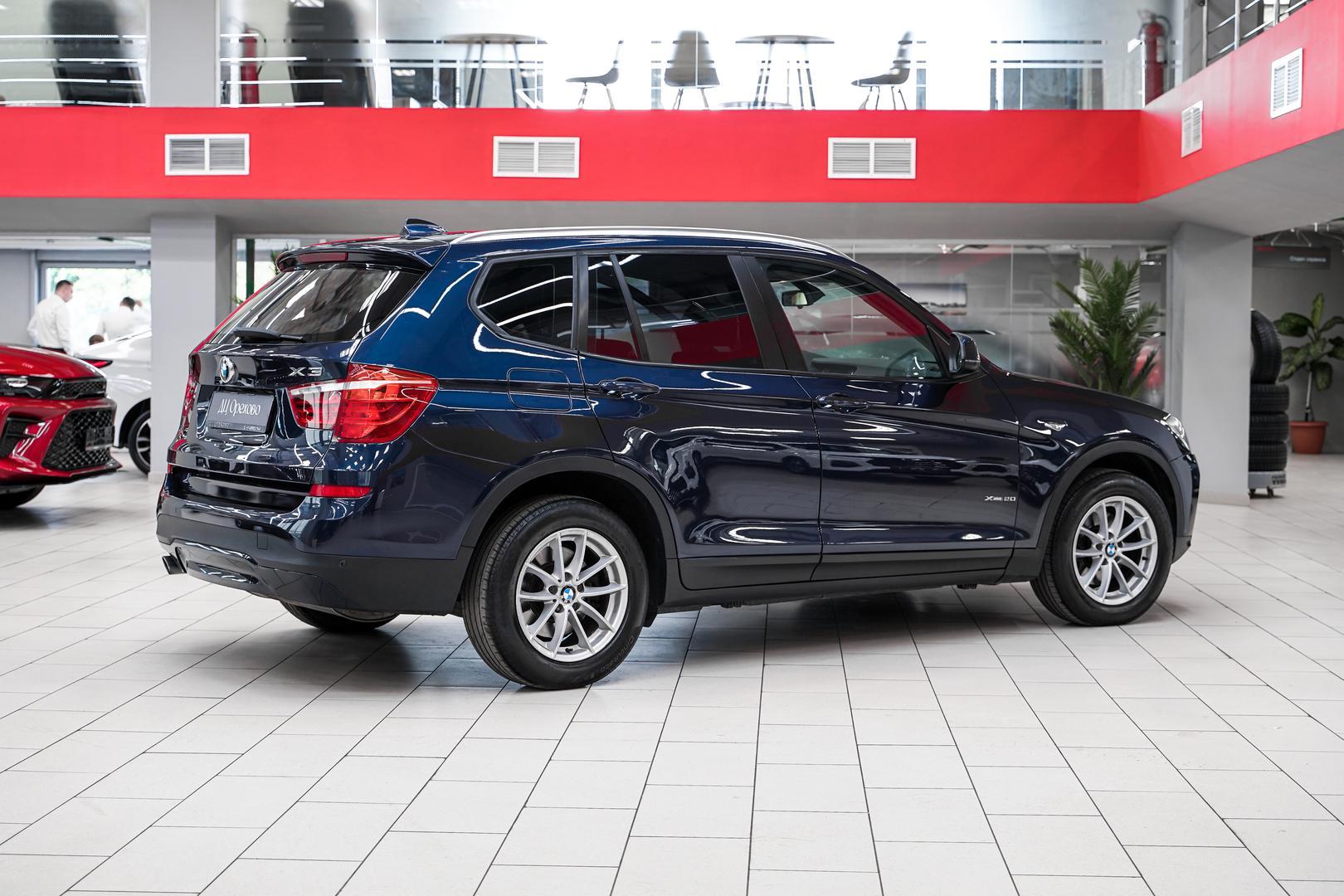 BMW X3 2014, синий, ДЦ Орехово