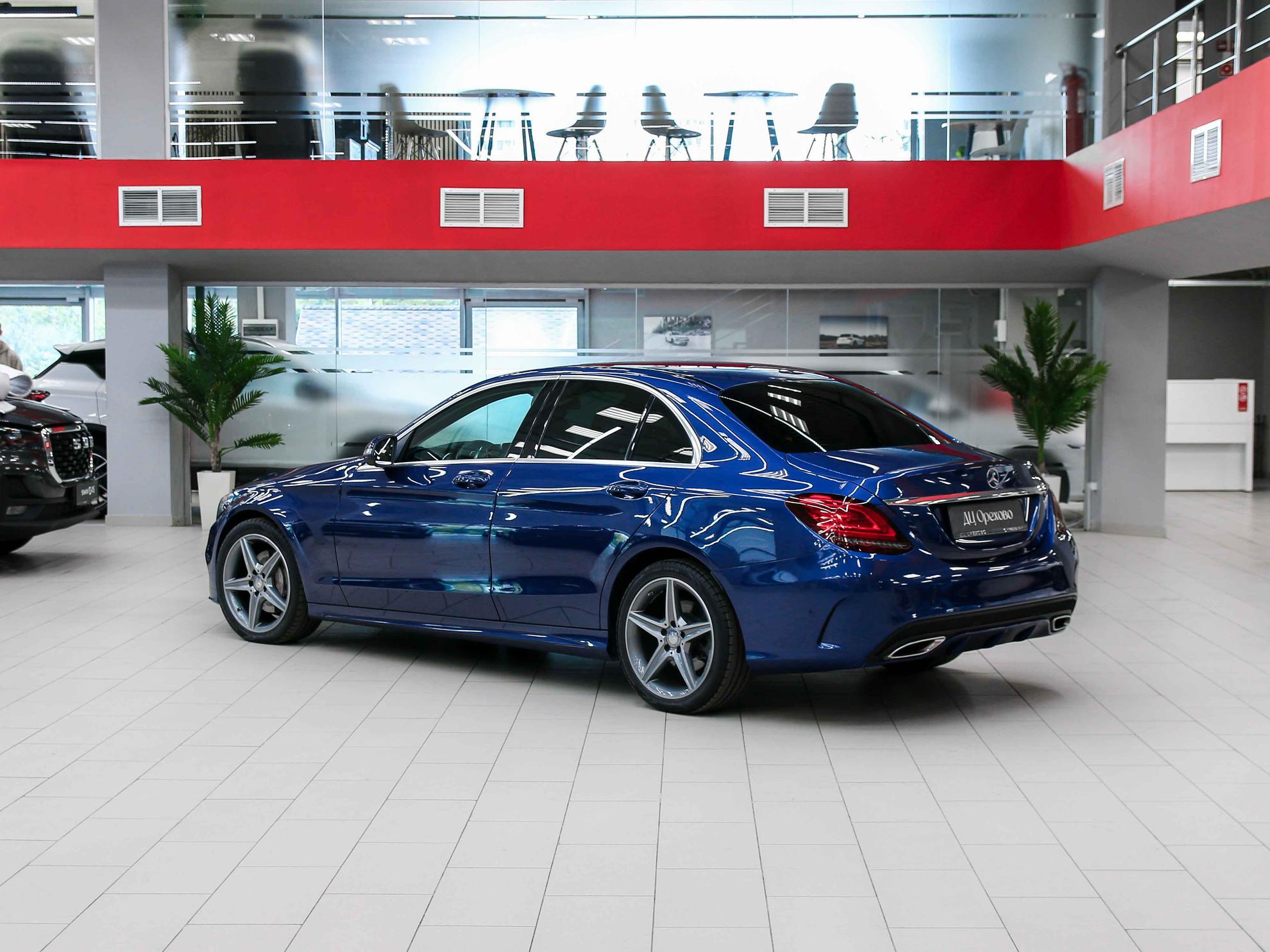 Mercedes-Benz C-Класс 2015, синий, ДЦ Орехово