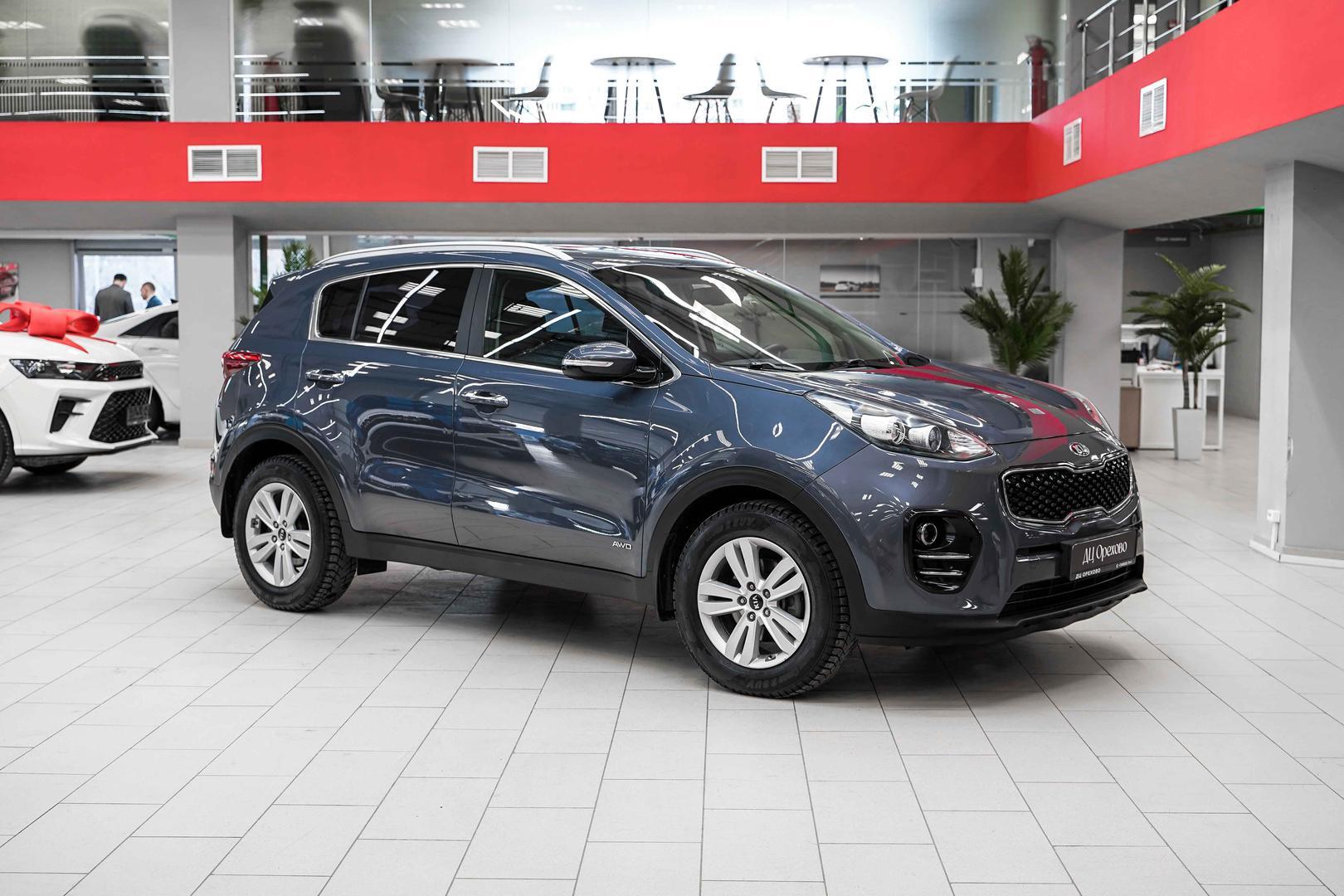 Kia Sportage 2016, синий, ДЦ Орехово