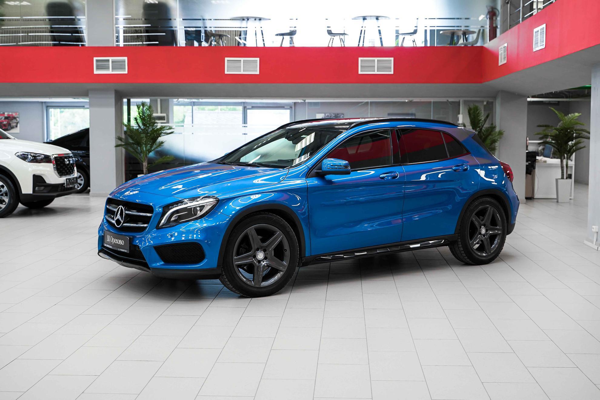 Mercedes-Benz GLA 2014, голубой, ДЦ Орехово