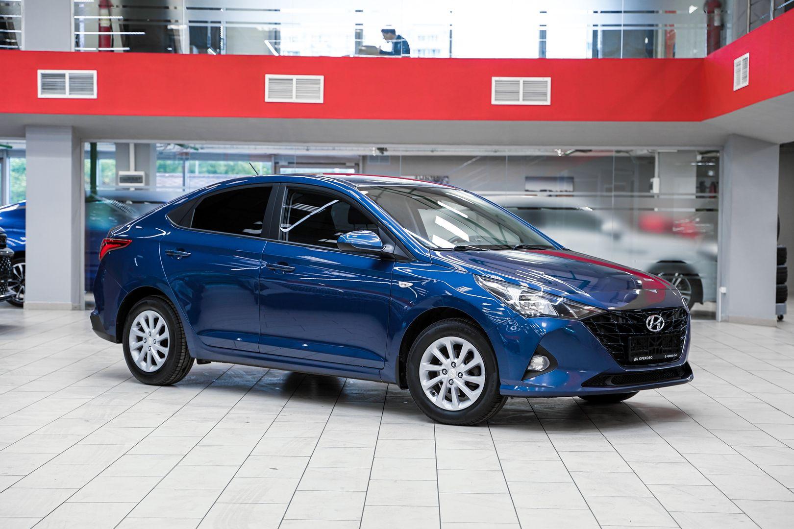 Hyundai Solaris 2021, синий, ДЦ Орехово
