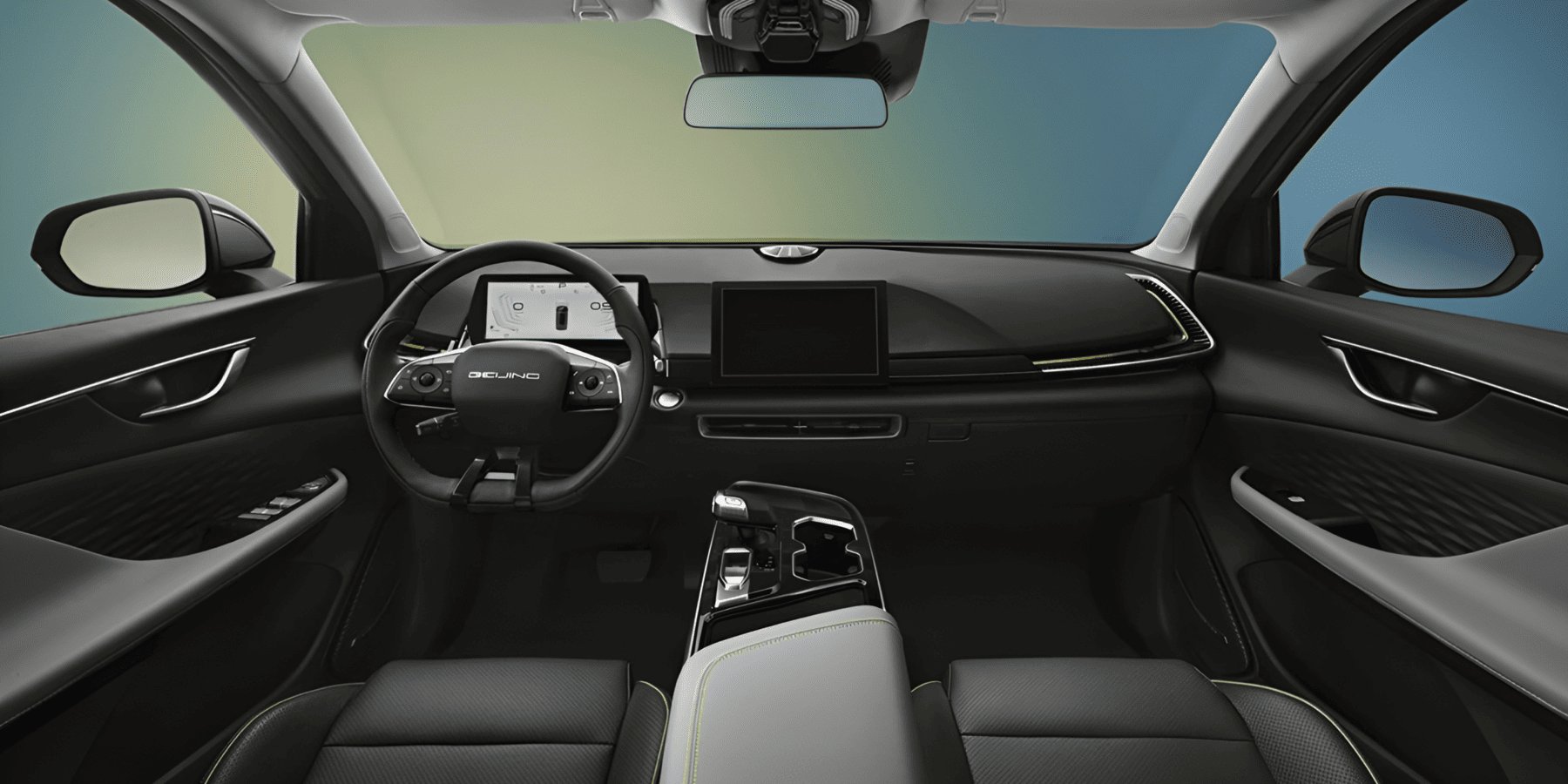 BAIC X55, передняя панель и экраны