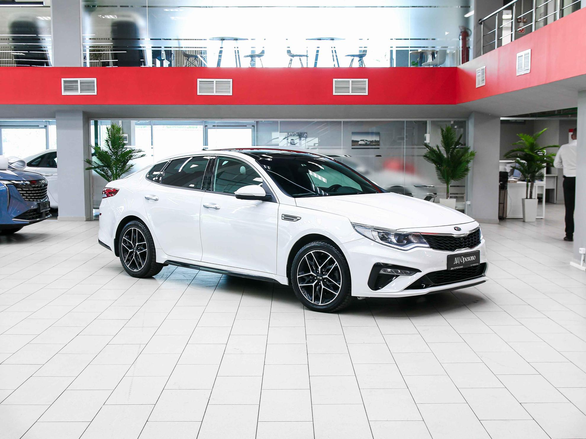 Kia Optima 2019, белый, ДЦ Орехово
