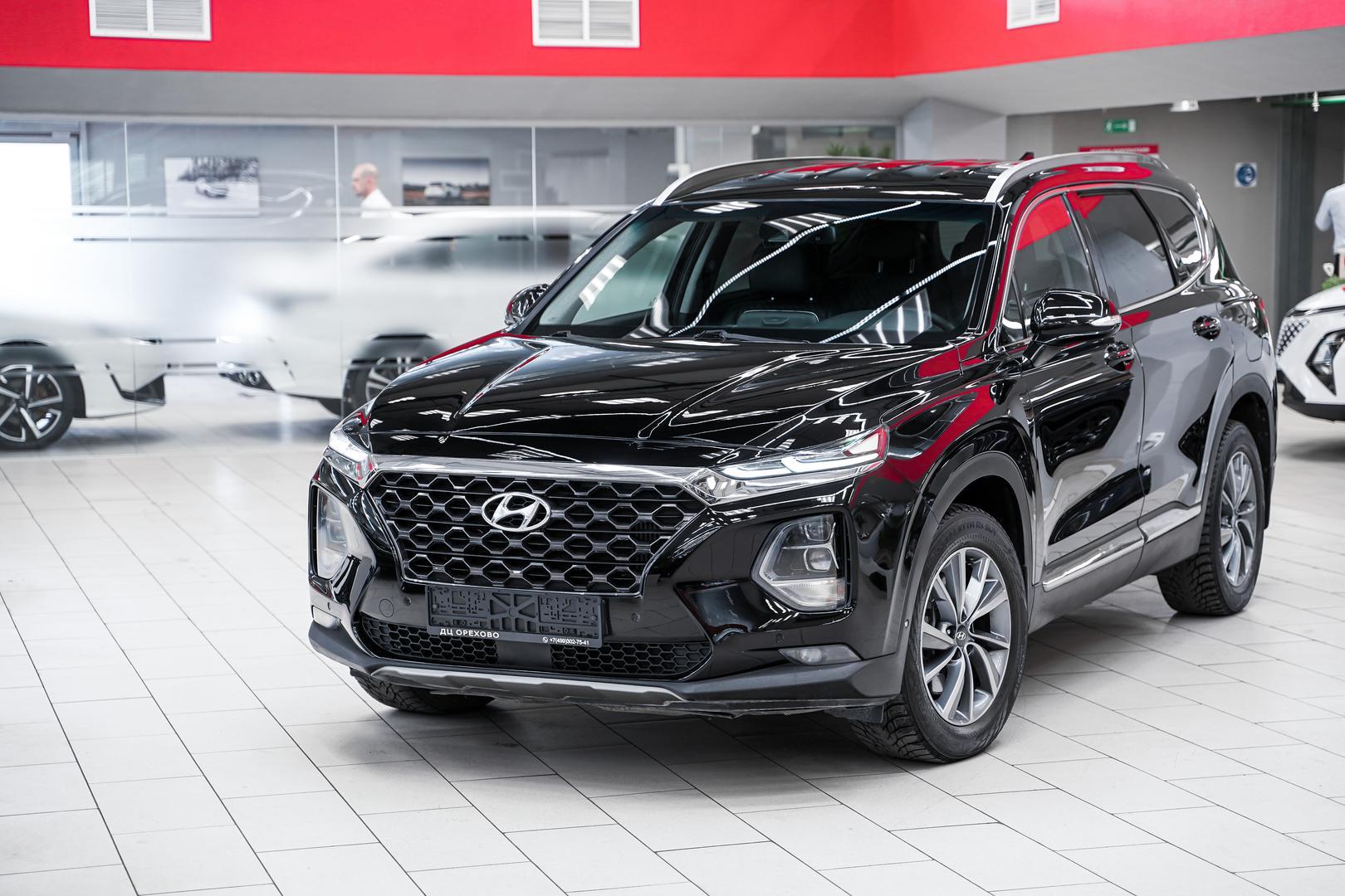 Hyundai Santa Fe 2018, черный, ДЦ Орехово