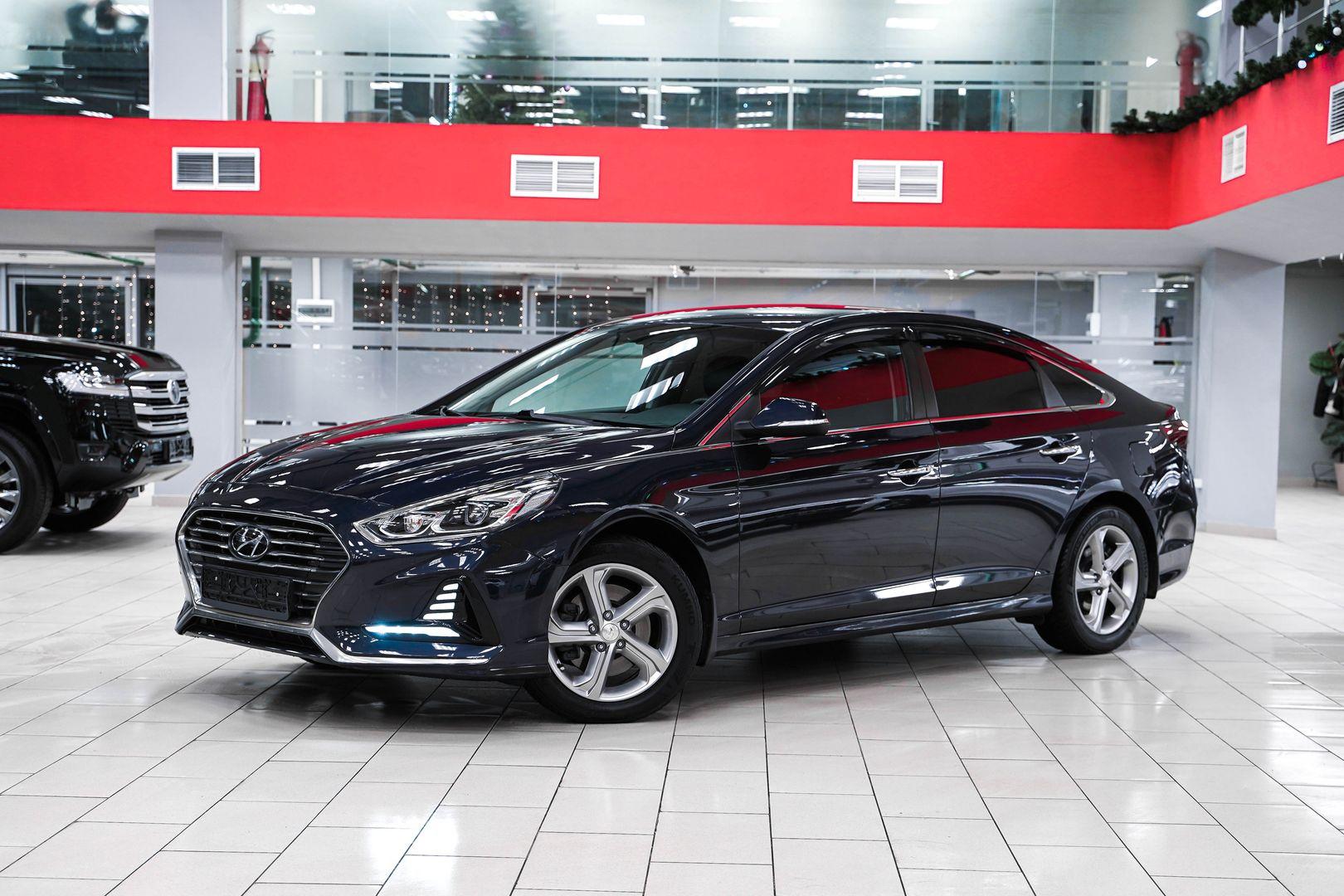 Hyundai Sonata 2018, синий, ДЦ Орехово
