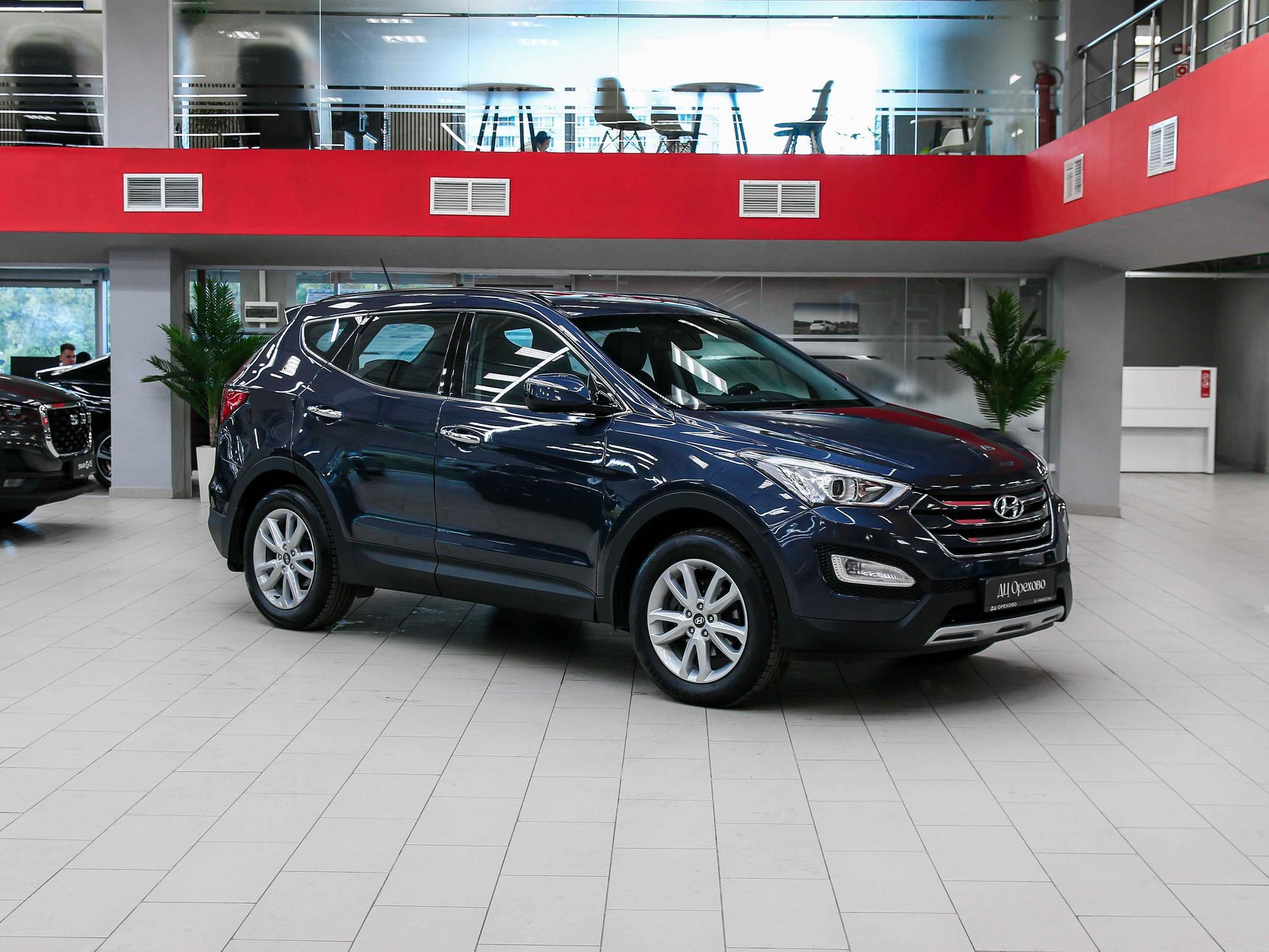 Hyundai Santa Fe 2012, синий, ДЦ Орехово
