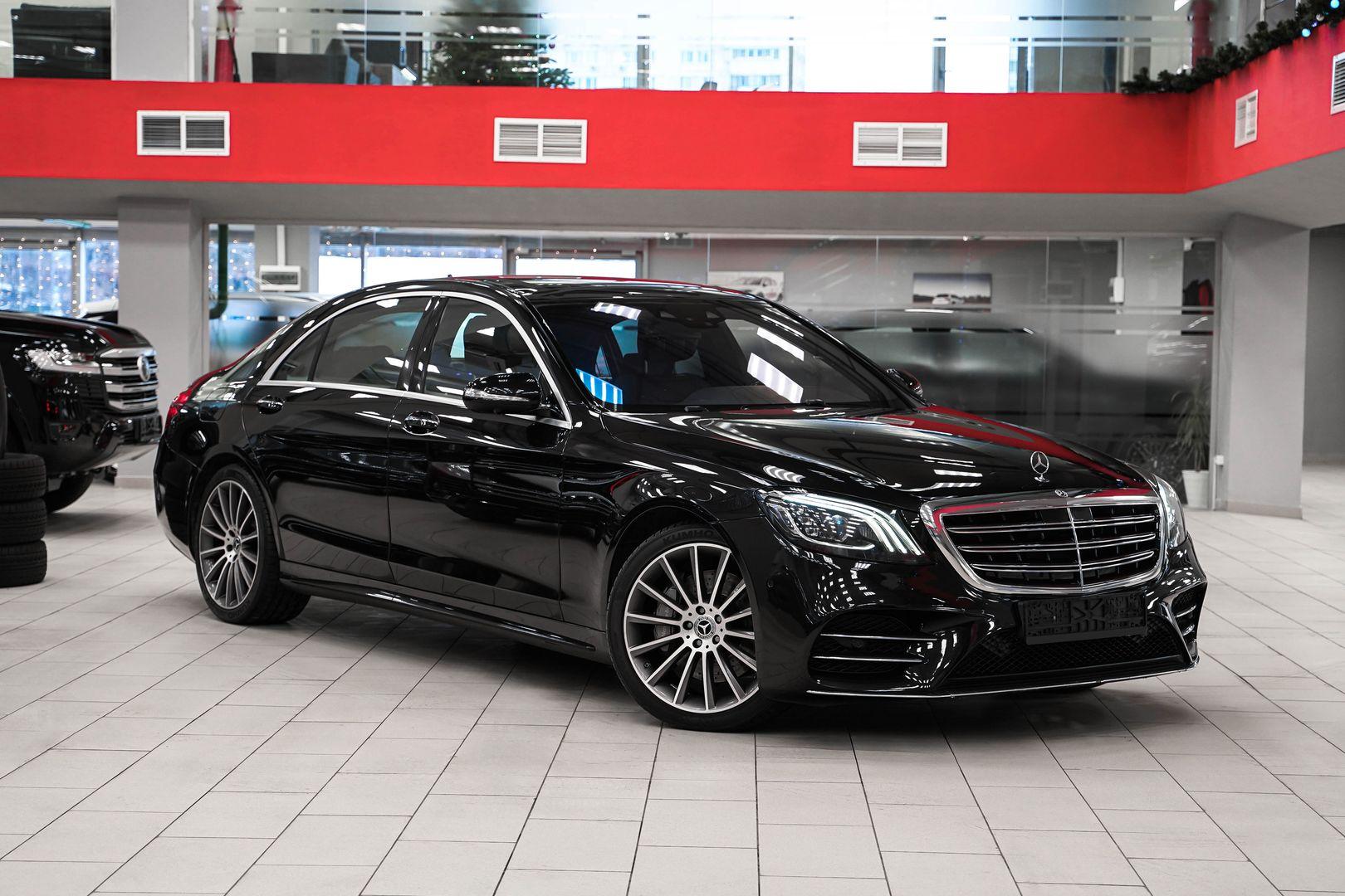 Mercedes-Benz S-Класс 2018, черный, ДЦ Орехово