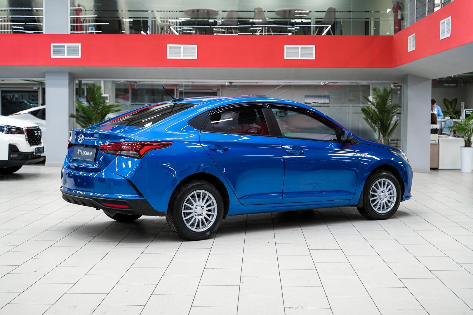 Hyundai Solaris 2021, синий, ДЦ Орехово