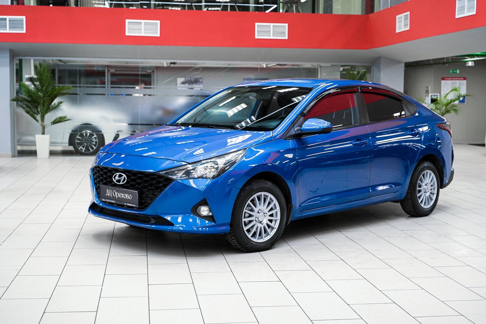 Hyundai Solaris 2021, синий, ДЦ Орехово