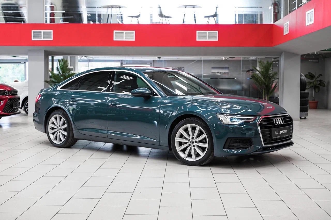Audi A6 2021, зеленый, ДЦ Орехово