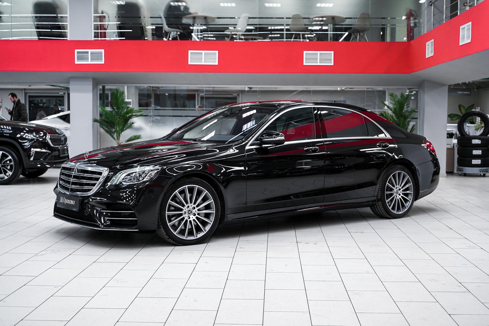 Mercedes-Benz S-Класс 2018, черный, ДЦ Орехово