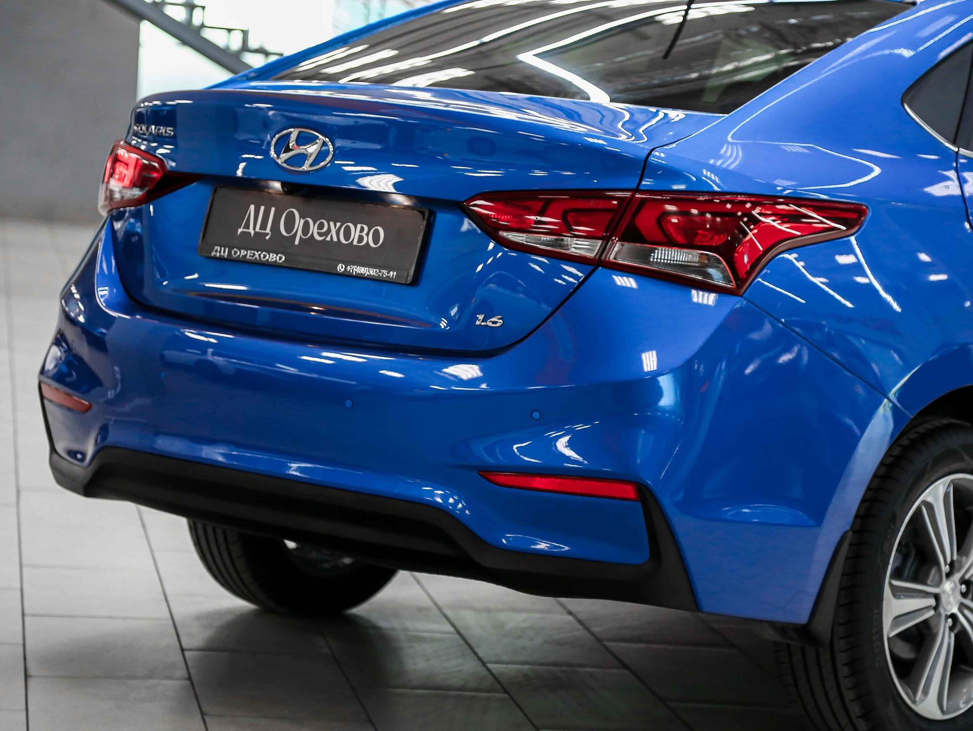 Hyundai Solaris 2017, синий, ДЦ Орехово
