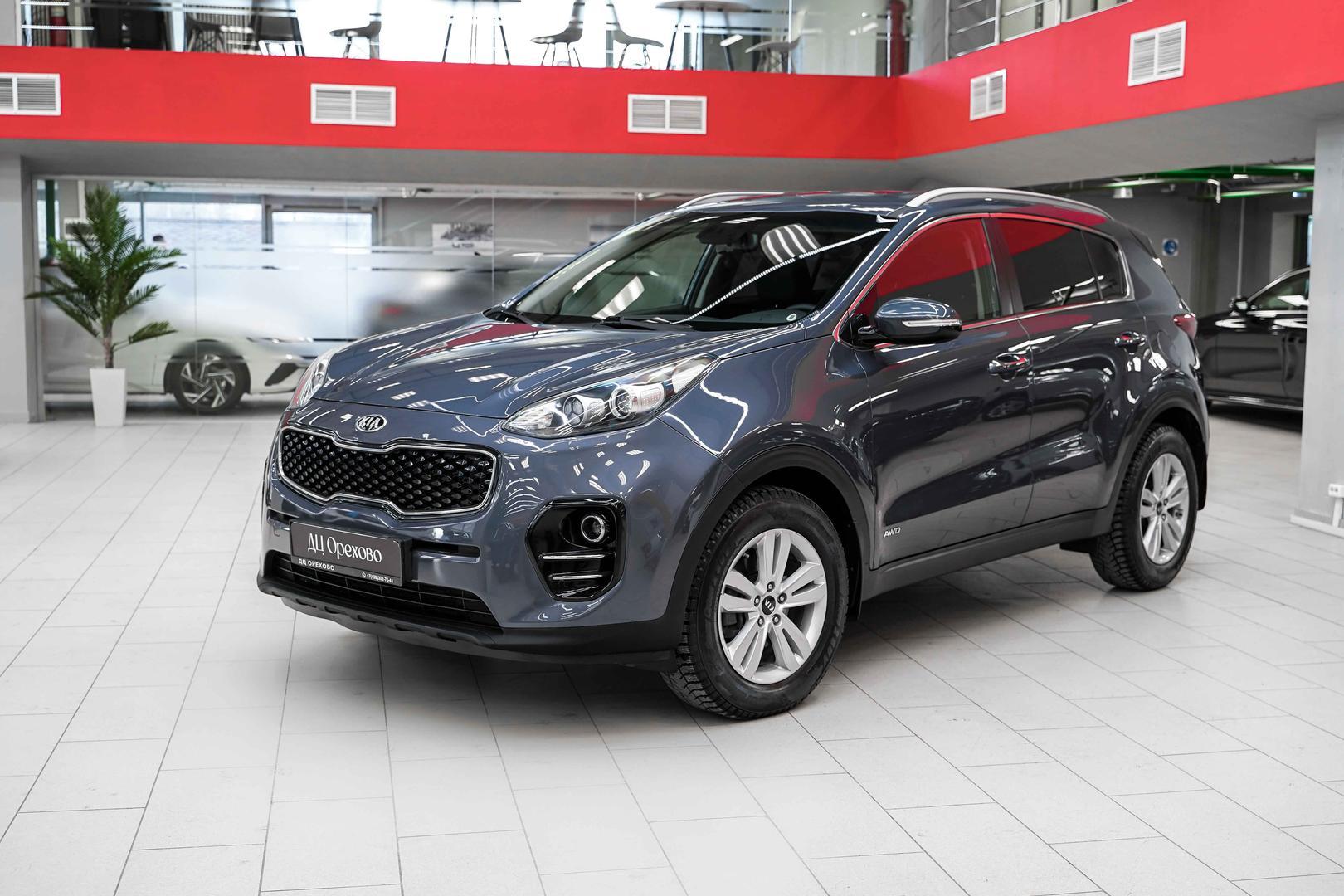Kia Sportage 2016, синий, ДЦ Орехово