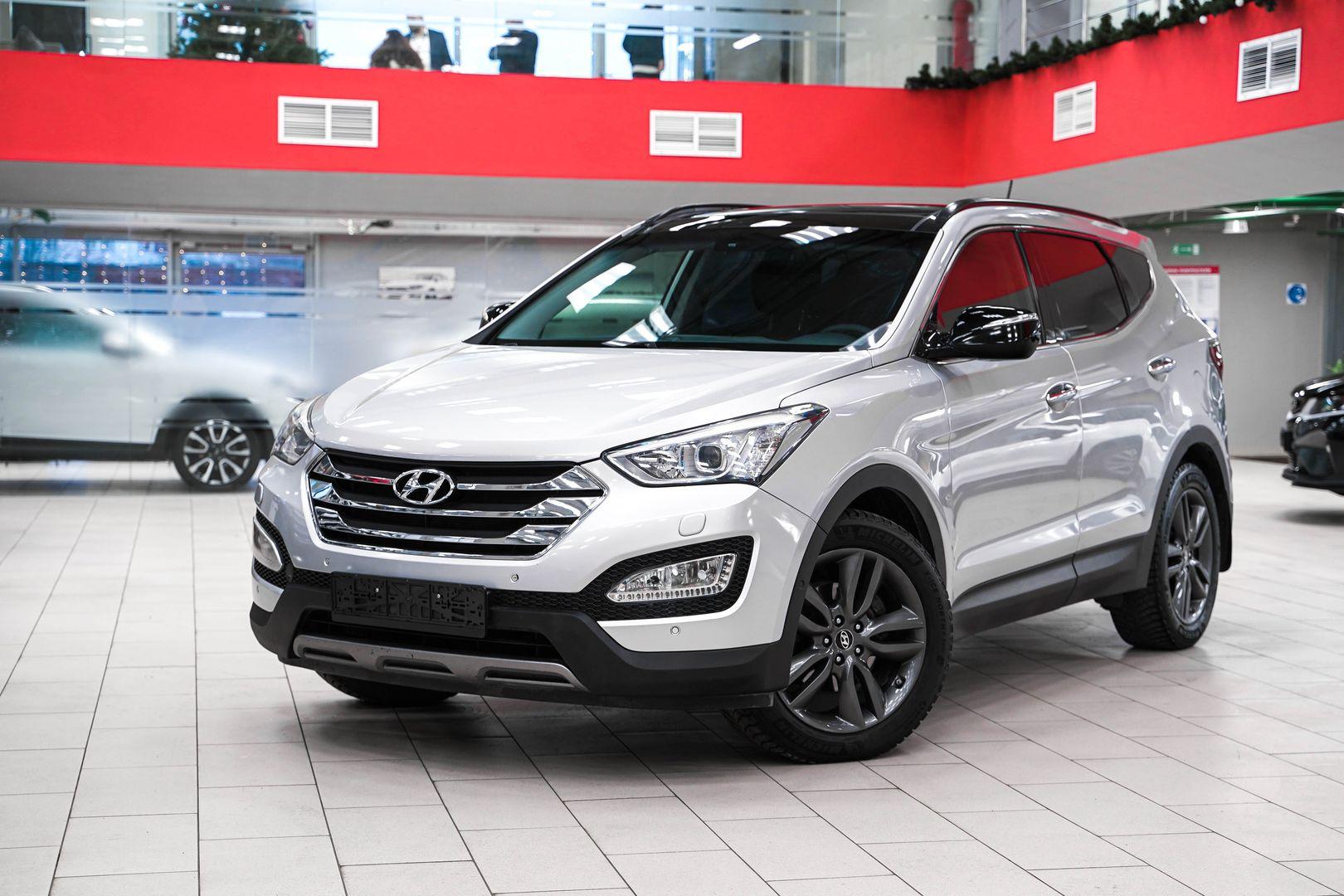 Hyundai Santa Fe 2014, серебряный, ДЦ Орехово