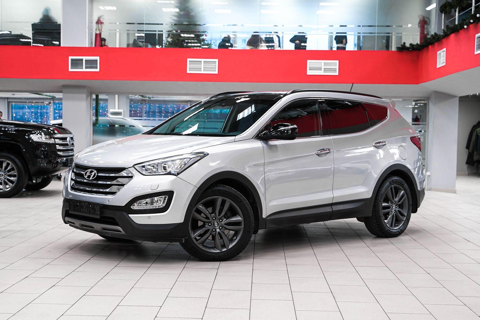 Hyundai Santa Fe 2014, серебряный, ДЦ Орехово
