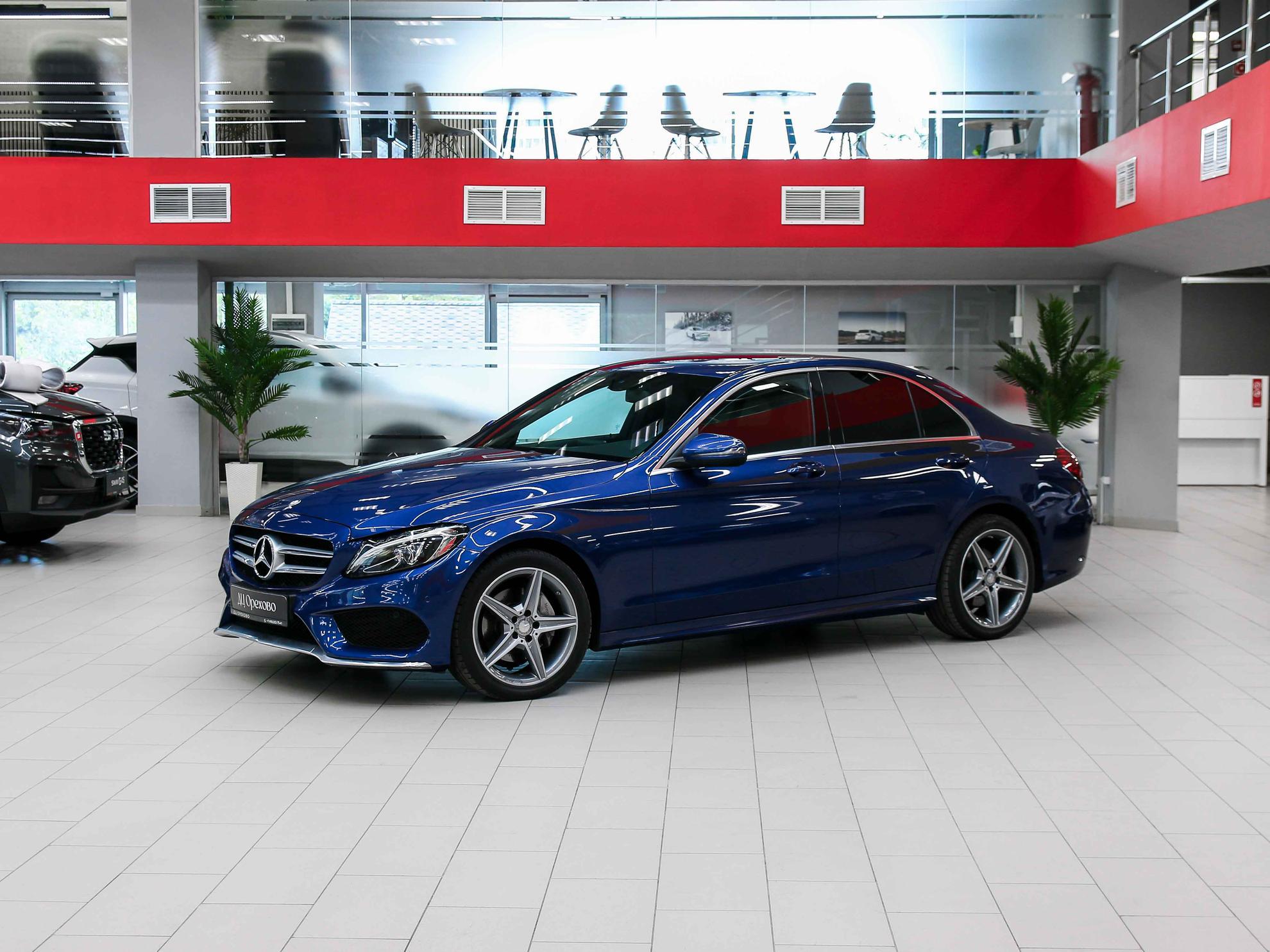 Mercedes-Benz C-Класс 2015, синий, ДЦ Орехово