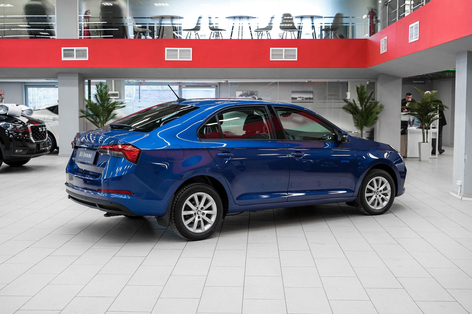 Skoda Rapid 2021, синий, ДЦ Орехово
