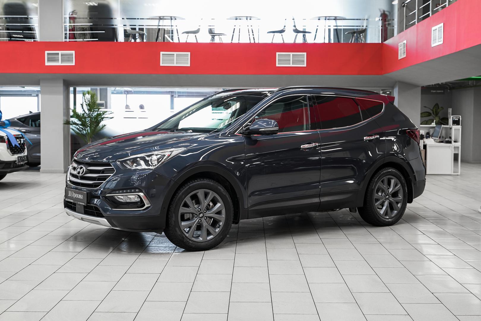 Hyundai Santa Fe 2018, синий, ДЦ Орехово