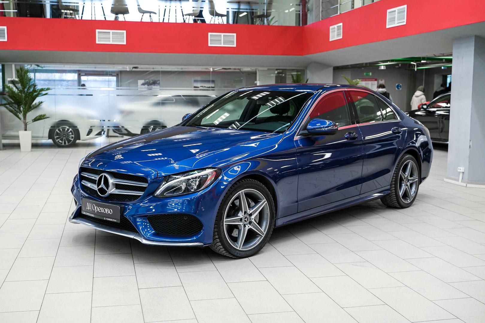 Mercedes-Benz C-Класс 2017, синий, ДЦ Орехово