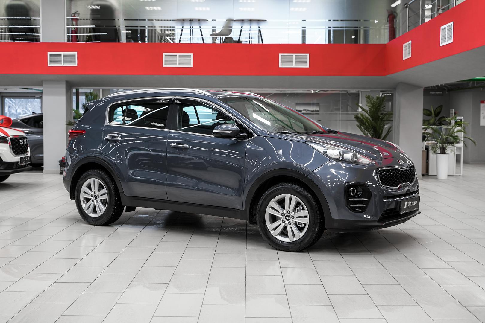 Kia Sportage 2016, синий, ДЦ Орехово