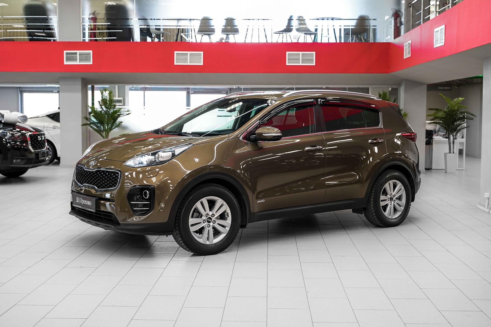 Kia Sportage 2016, зеленый, ДЦ Орехово
