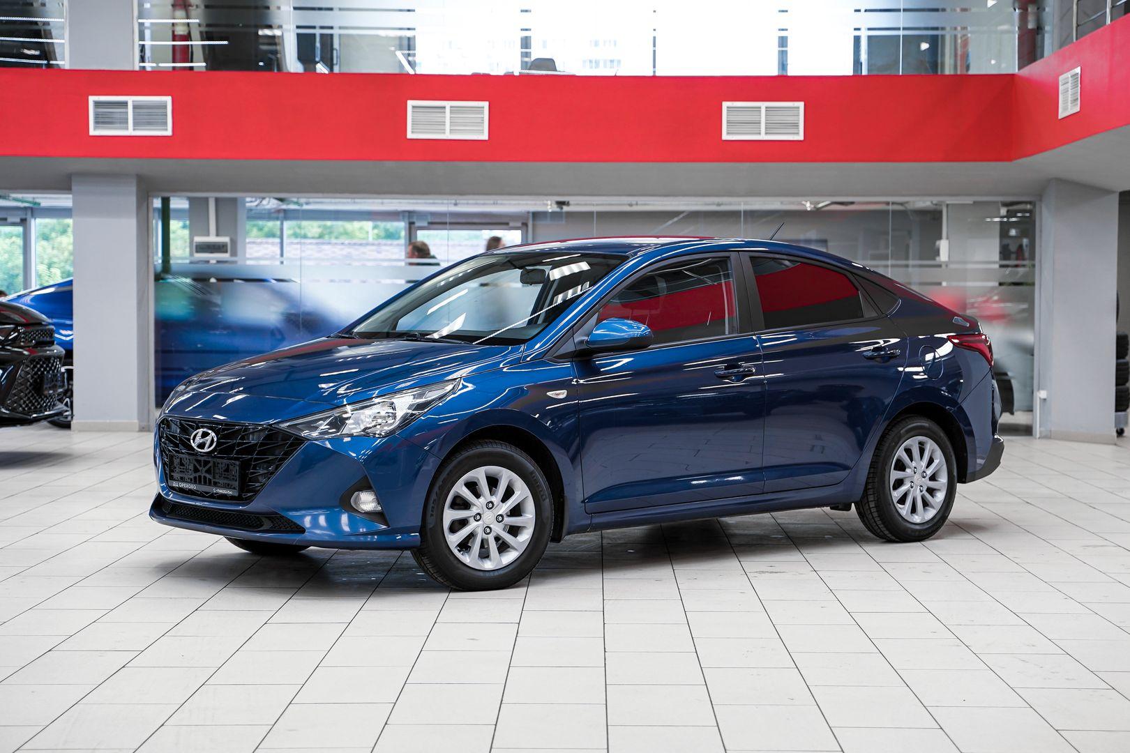 Hyundai Solaris 2021, синий, ДЦ Орехово