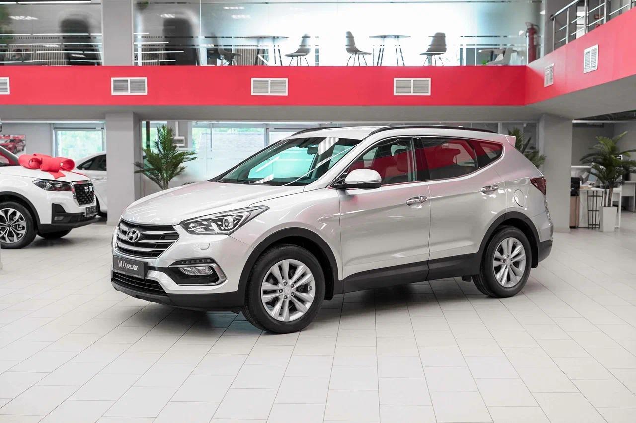 Hyundai Santa Fe 2017, серебряный, ДЦ Орехово